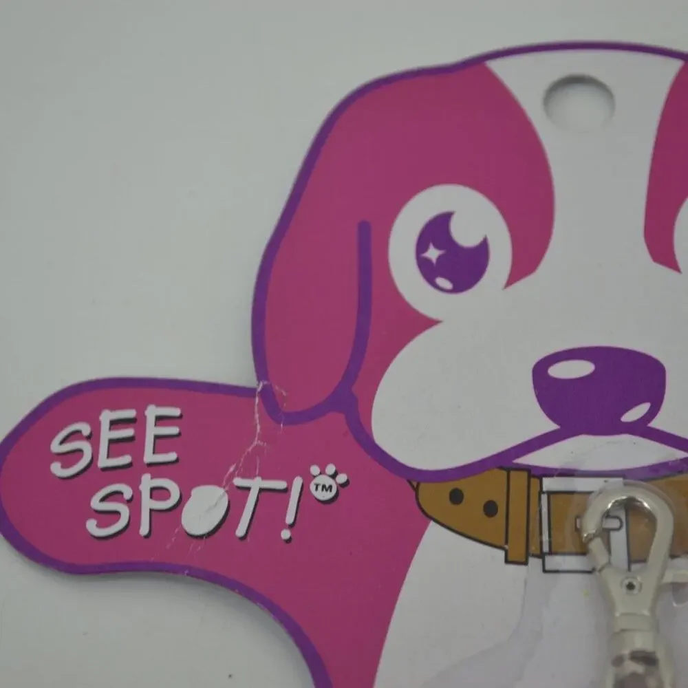 See Spot! Blinking Bone Barbie Pink Dog Pet Accessory for collar